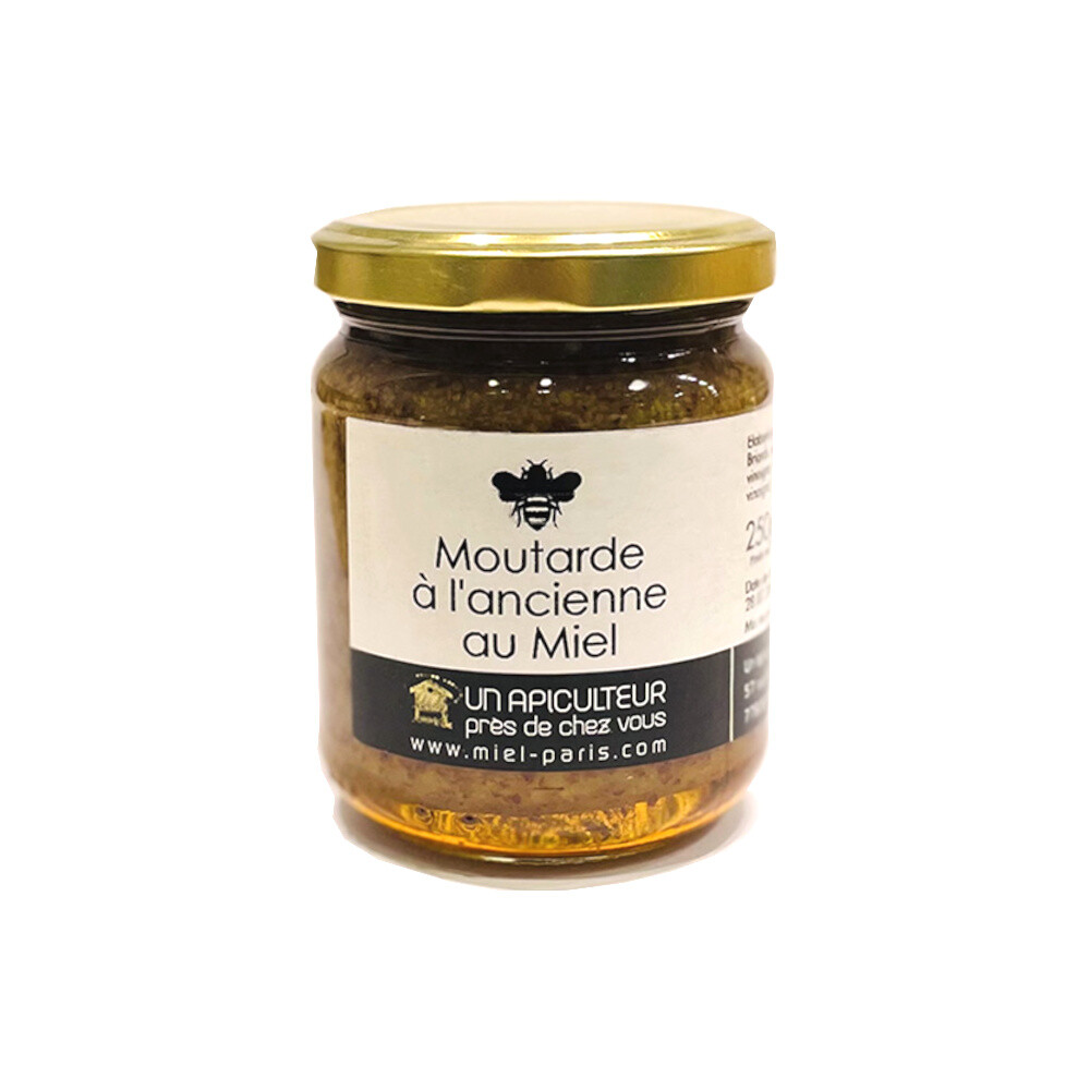 Moutarde à l'ancienne au miel – Apisphère